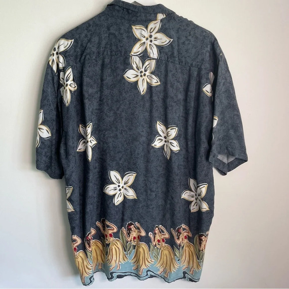 Pineapple Connection hula girls Hawaiian button down t-shirt size XL - Picture 5 of 5